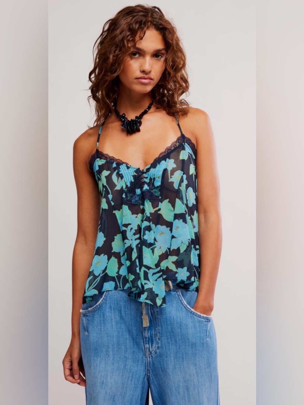 Margaux Printed NWOT capri blue combo